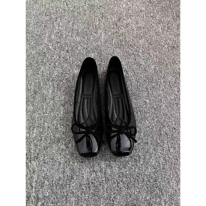 Damen Ballerinas Lackleder