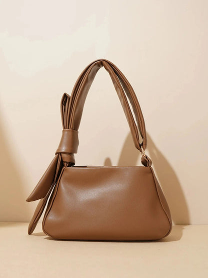 Leder Umhängetasche Damen Minimalistisch Knotengriff