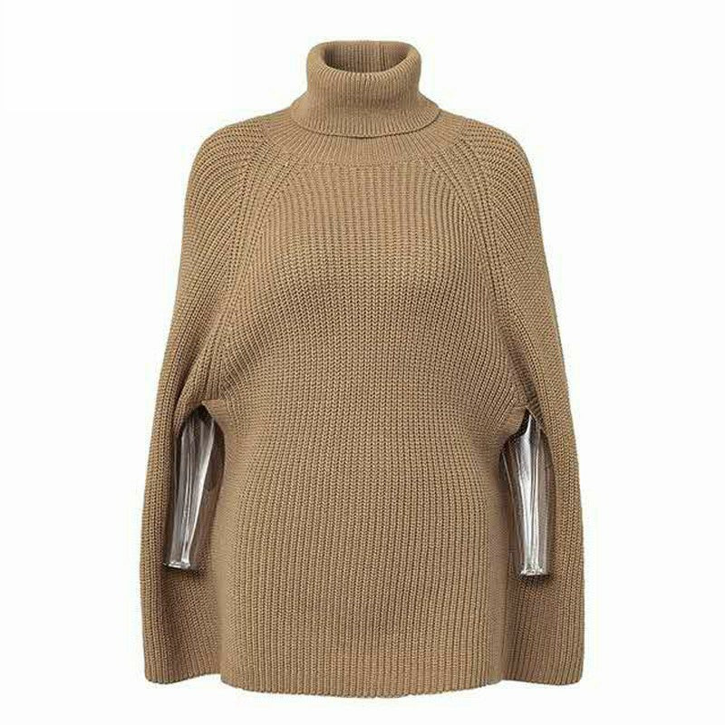 Damen Rollkragenpullover Kuschelfleece Eveloria