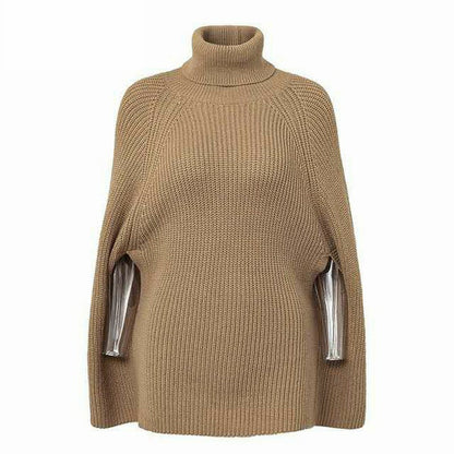 Damen Rollkragenpullover Kuschelfleece Eveloria