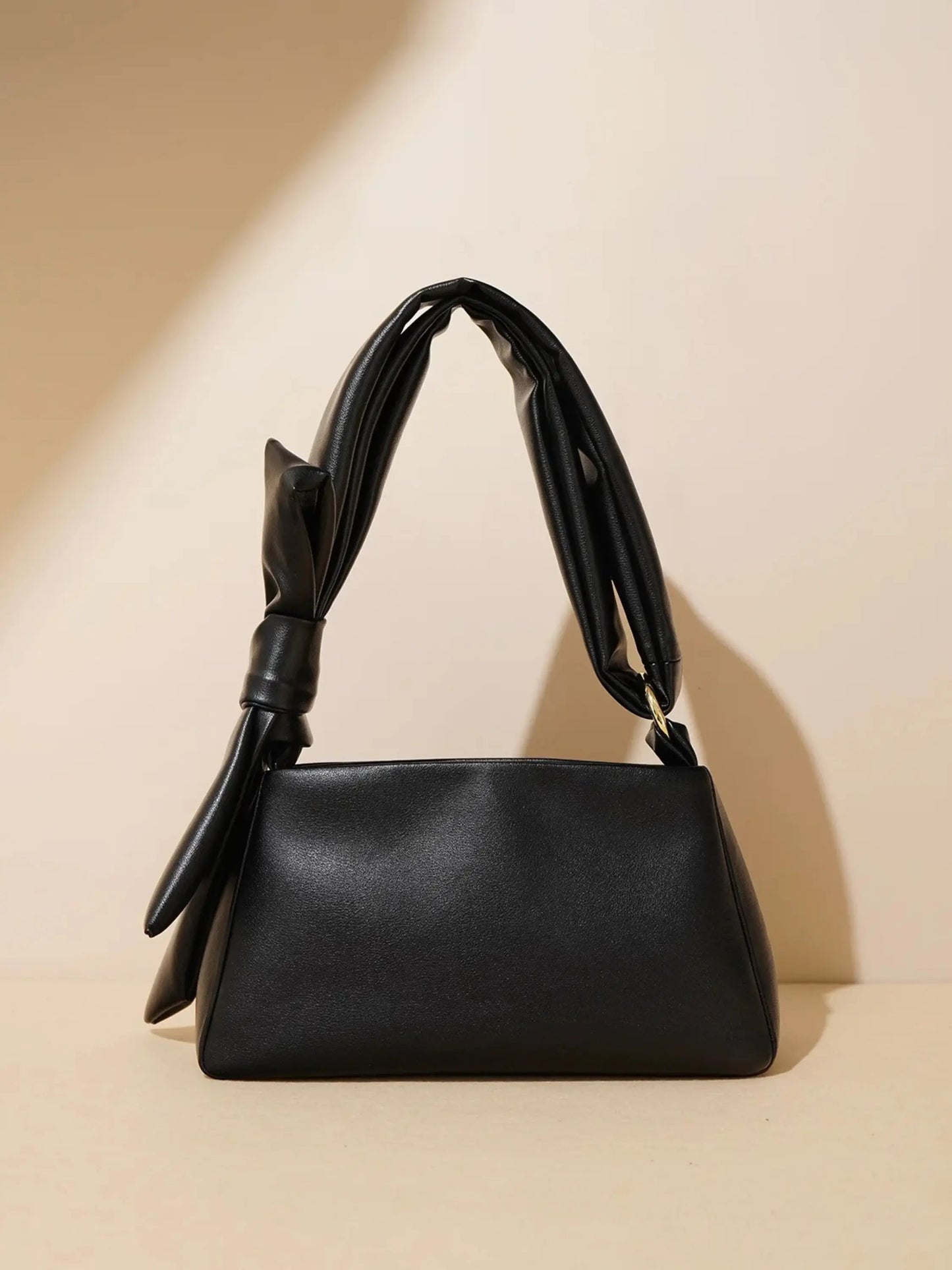 Leder Umhängetasche Damen Minimalistisch Knotengriff