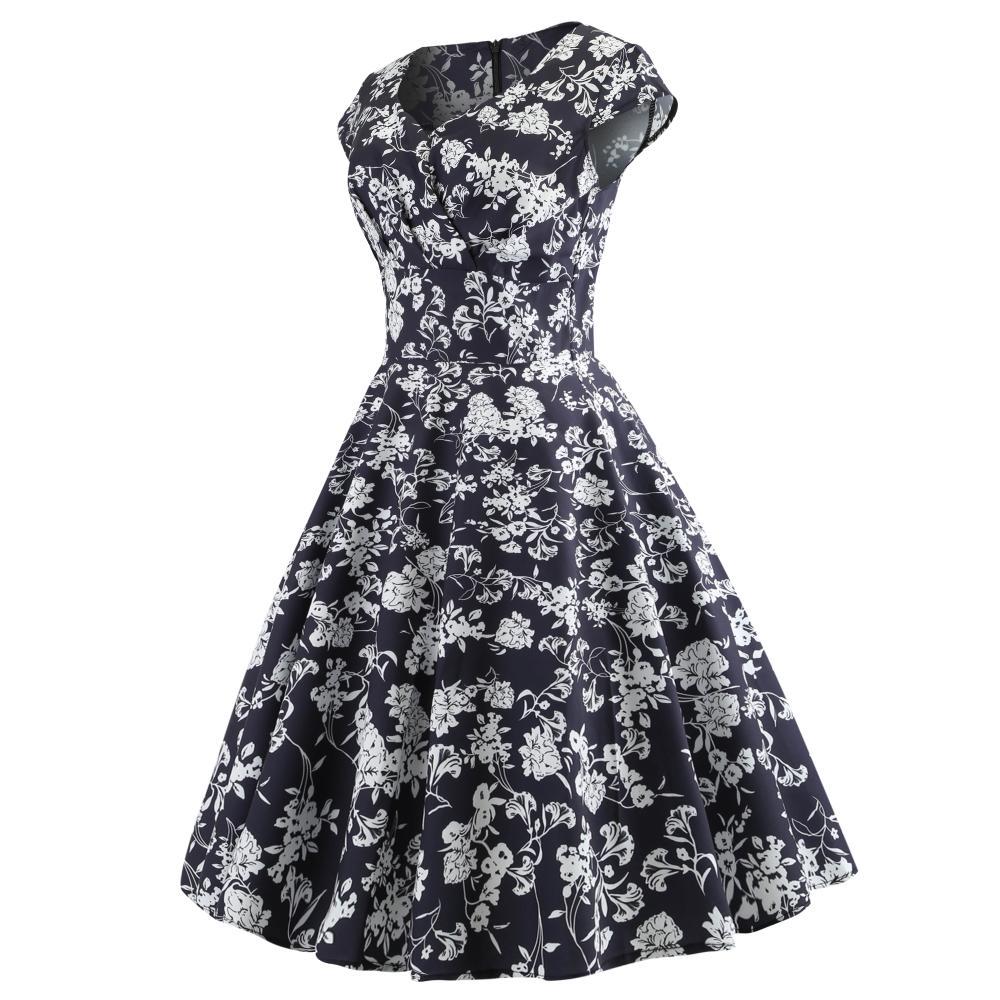 Damen Wickelkleid Florales Design Baumwolle