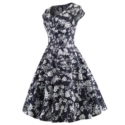 Damen Wickelkleid Florales Design Baumwolle