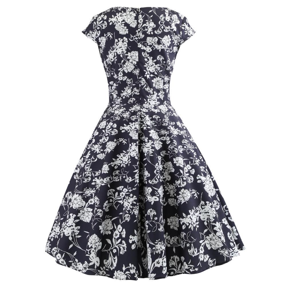 Damen Wickelkleid Florales Design Baumwolle