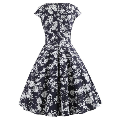 Damen Wickelkleid Florales Design Baumwolle