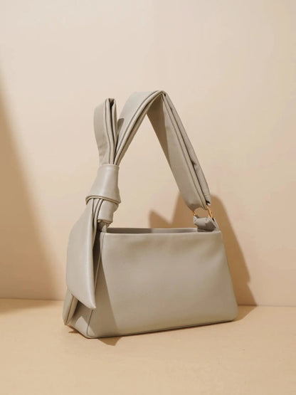 Leder Umhängetasche Damen Minimalistisch Knotengriff