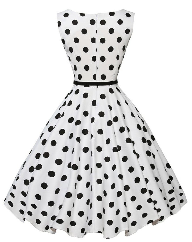 Damen Swingkleid mit Punkten Eveloria