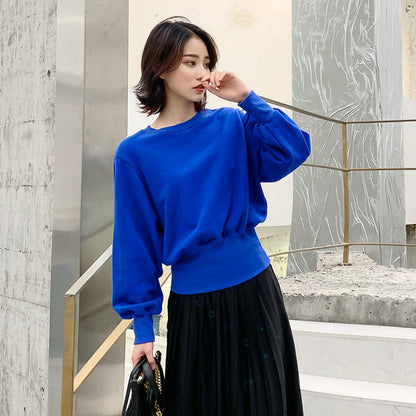 Damen Oversized Pullover Ballonärmel Eveloria