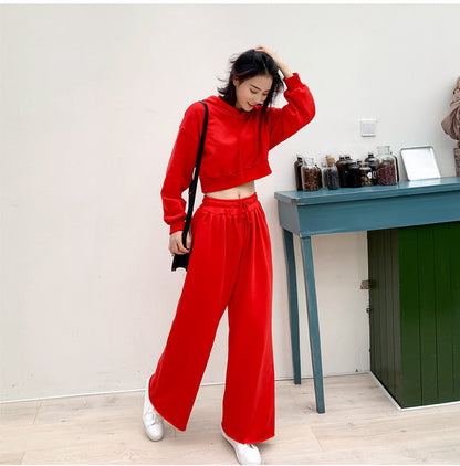 Damen Loungewear-Set Kapuzenpullover Hose Bequem Grau