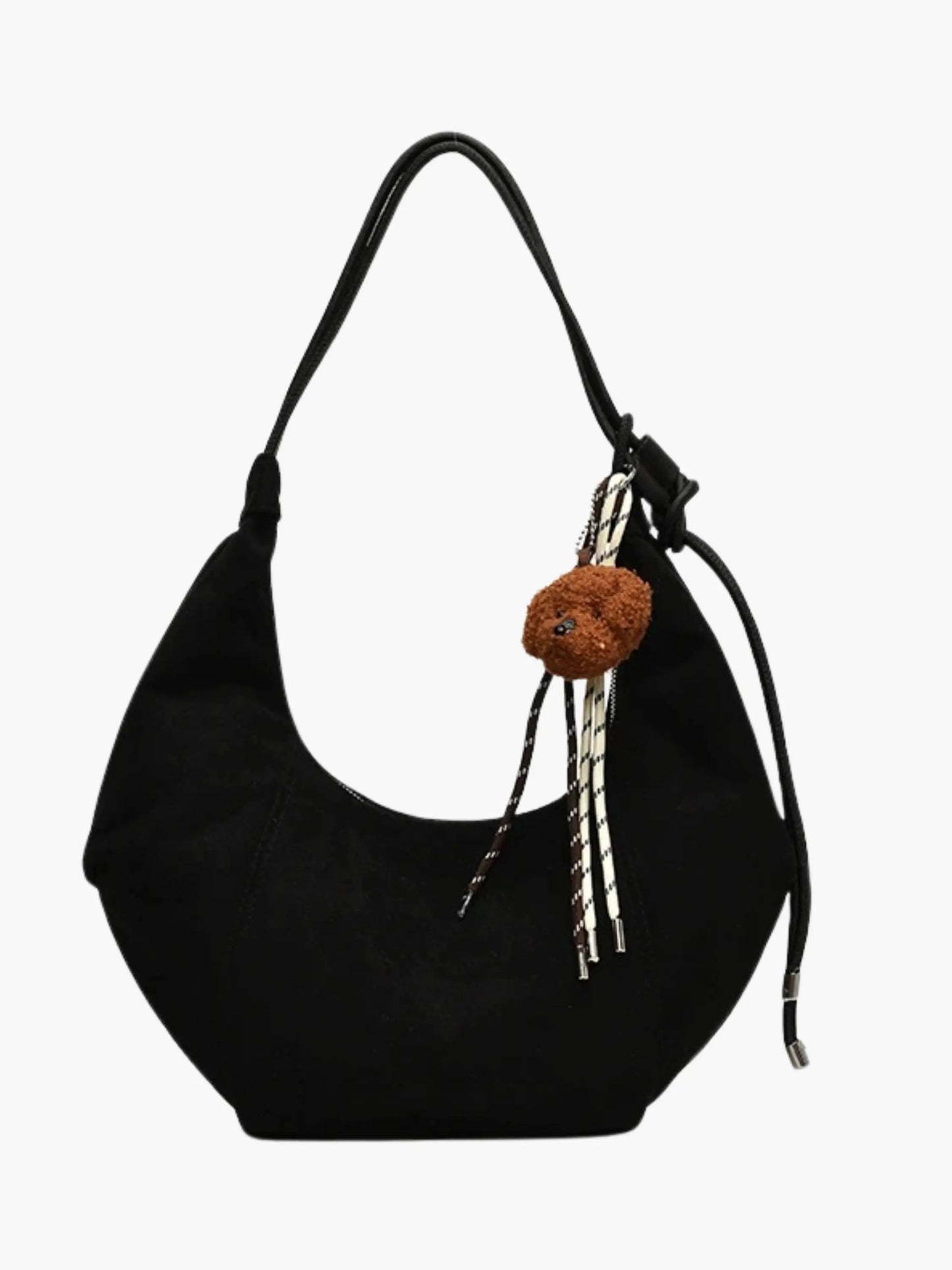 Amalia Damen Wildleder Hobo Tasche Boho Chic Braun
