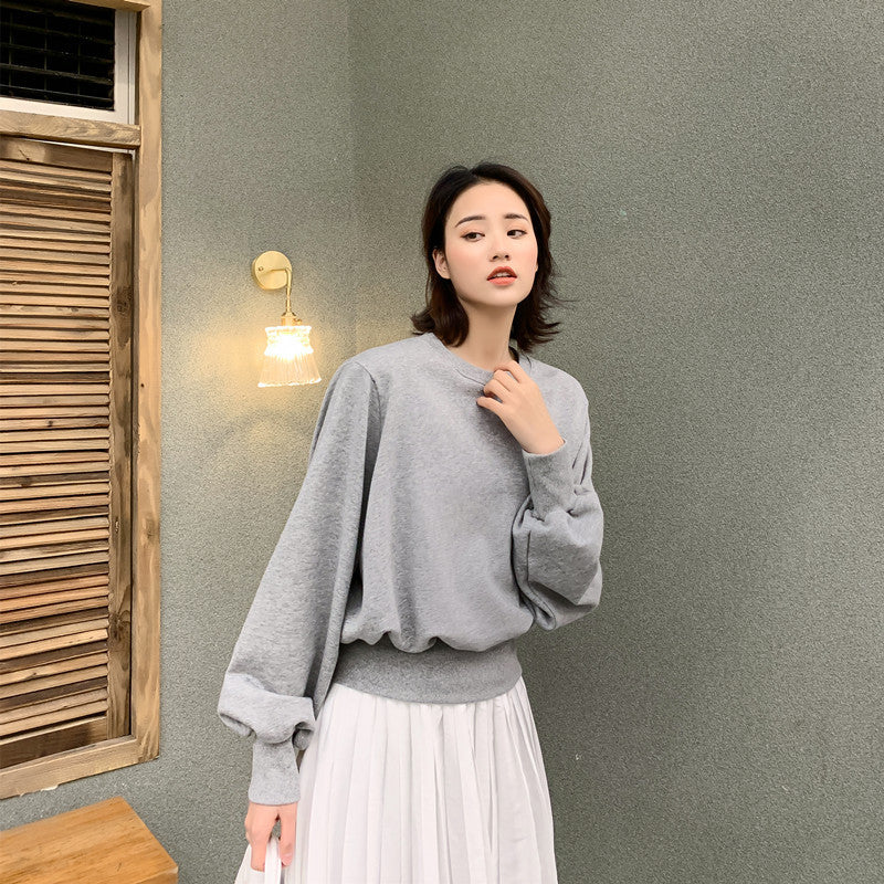 Damen Oversized Pullover Ballonärmel Eveloria