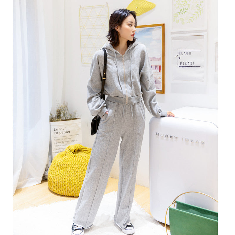Damen Sportanzug-Set Kapuzenjacke und Hose Bequem Eveloria - Eveloria