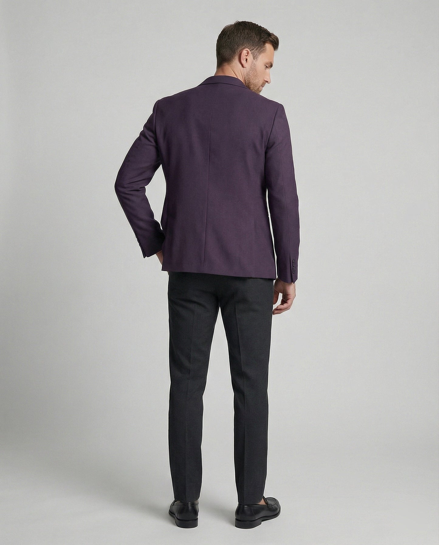 Herren Blazer Sportlich Stickmotiv