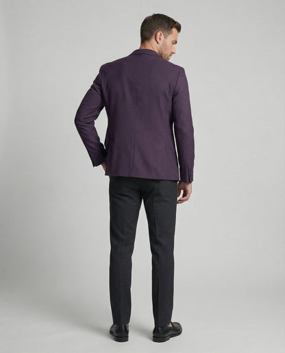 Herren Blazer Sportlich Stickmotiv