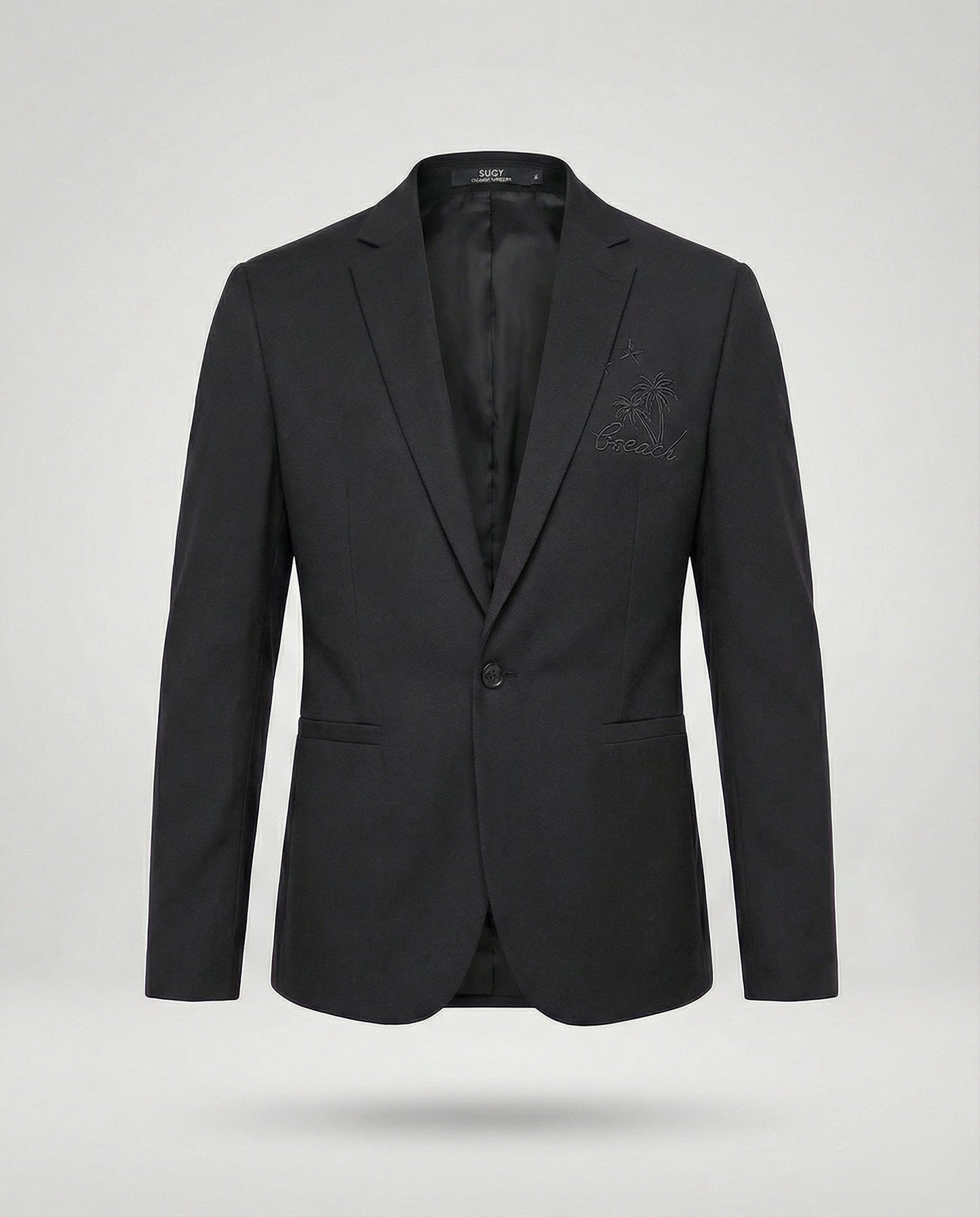 Herren Blazer Sportlich Stickmotiv