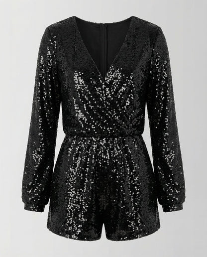 Damen Funktionsoverall Glitzer