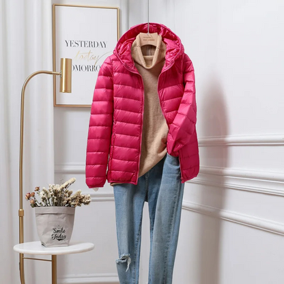 Gudrun Damen Winterjacke Kapuze Reißverschluss