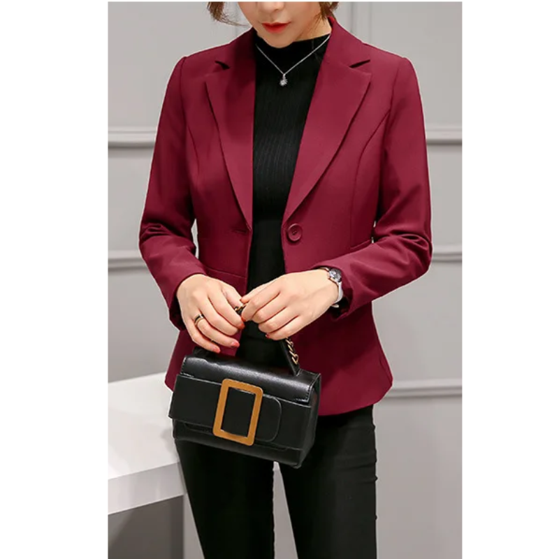 Eveloria Damen Blazer Langärmlig Büro