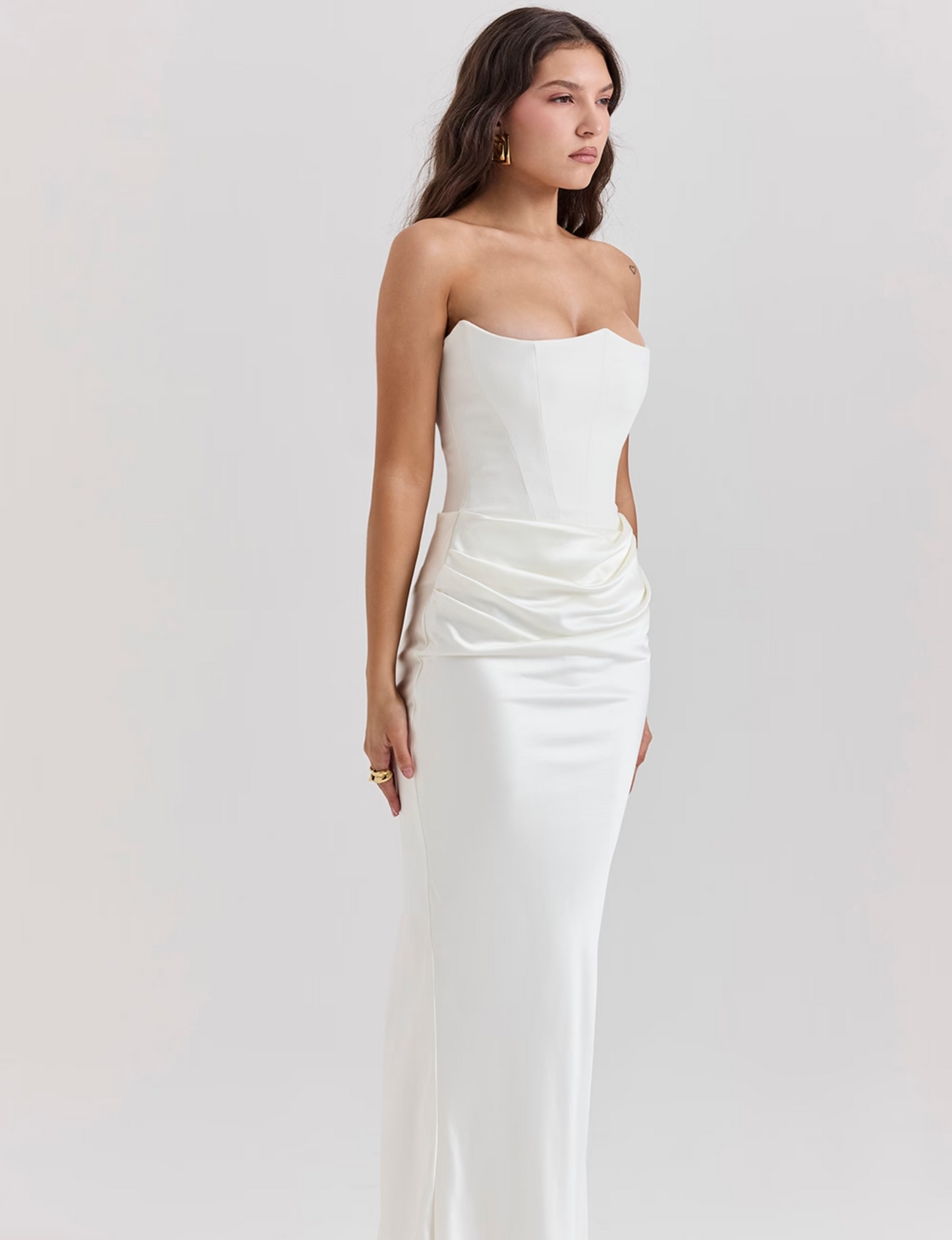Eveloria Damen Maxi Korsettkleid