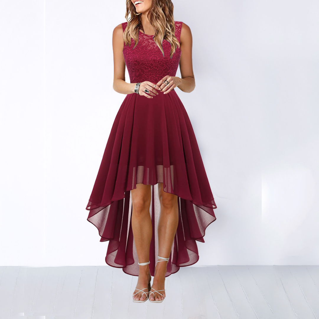 Damen Elegantes Midi Kleid Hochzeitsgast