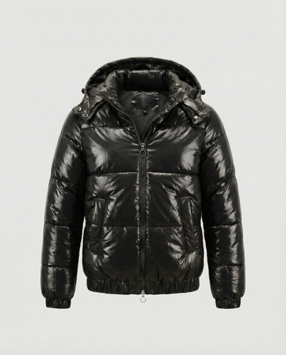 Damen Winterjacke Glanz Optik