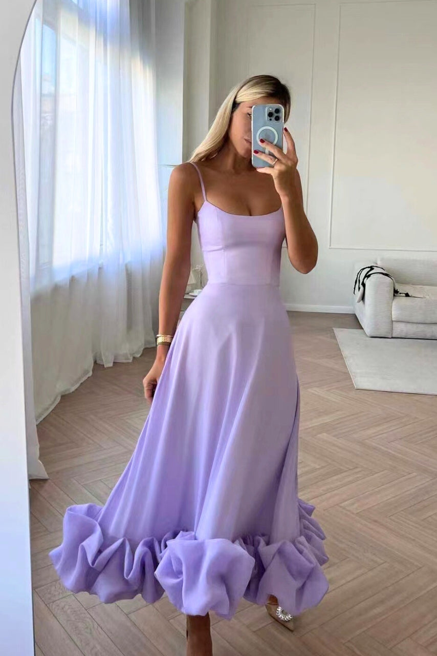 Damen Hochzeitskleid Elegantes Rüschensaum Jasmin
