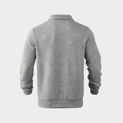 Herren Pullover Halb-Reißverschluss Freizeitshirt