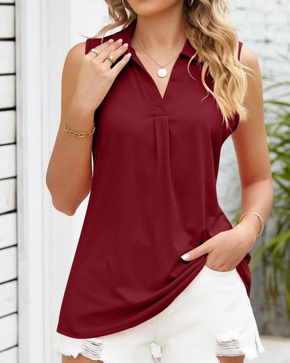 Eveloria Damen Ärmellose Bluse Leicht