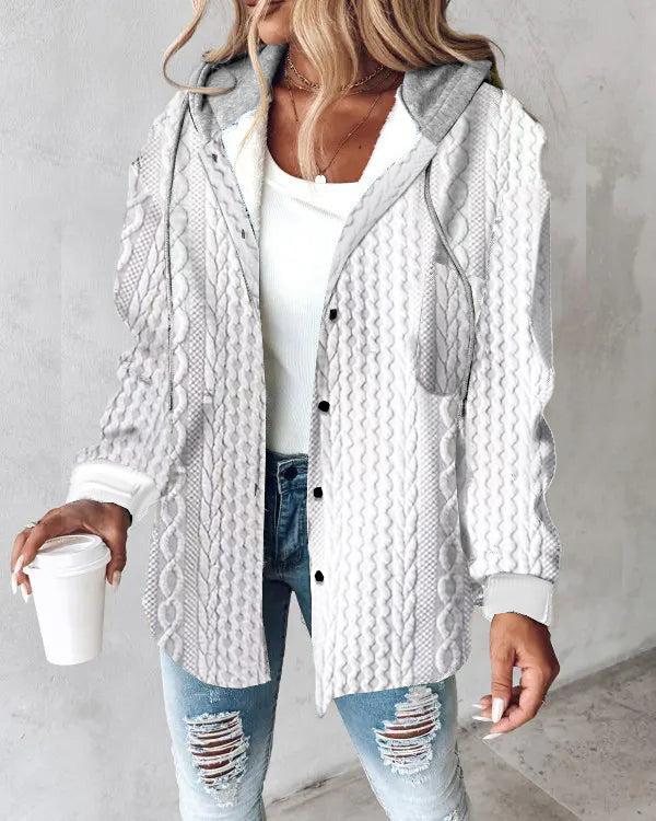Eveloria Damen Hoodie Weiß Einfarbig - Eveloria