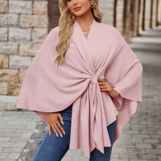 Damen Oberteil Cape-Stil Frontknoten - Eveloria