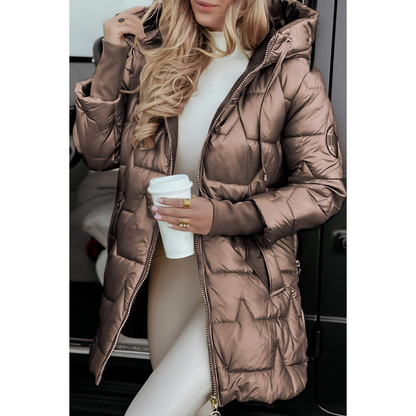 Eveloria Damen Pufferjacke Kapuze