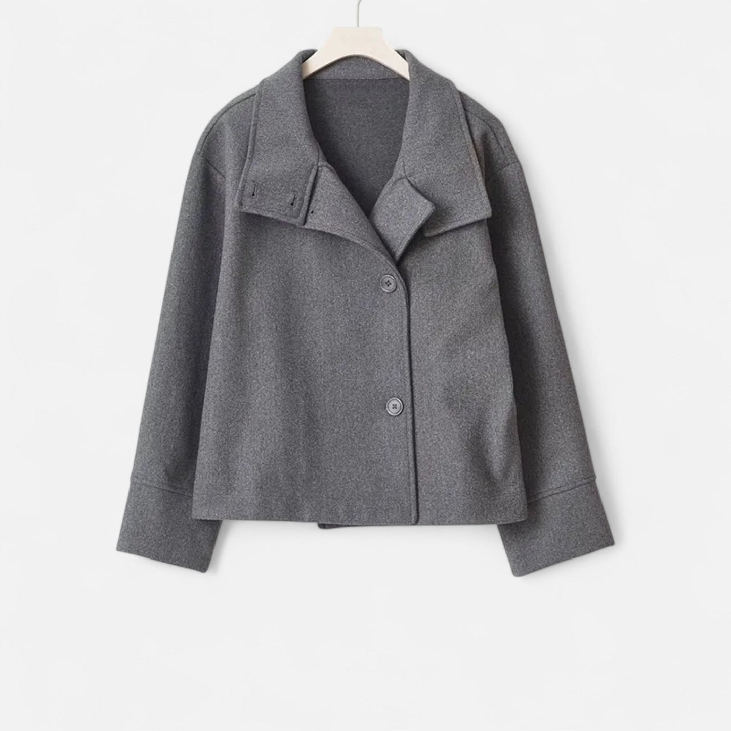 Damen Kurzjacke Moderner Stehkragen Zeitlos