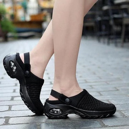 Eveloria Damen Orthopädische Laufschuhe Luftpolster Deutsches Leder - Eveloria