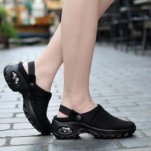 Eveloria Damen Orthopädische Laufschuhe Luftpolster Deutsches Leder - Eveloria