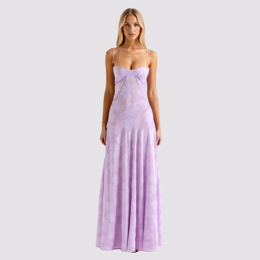 Damen Hochzeitsgast Maxikleid Lang