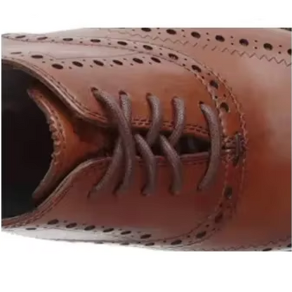 Herren Brogue-Schnürschuhe Flügelspitze