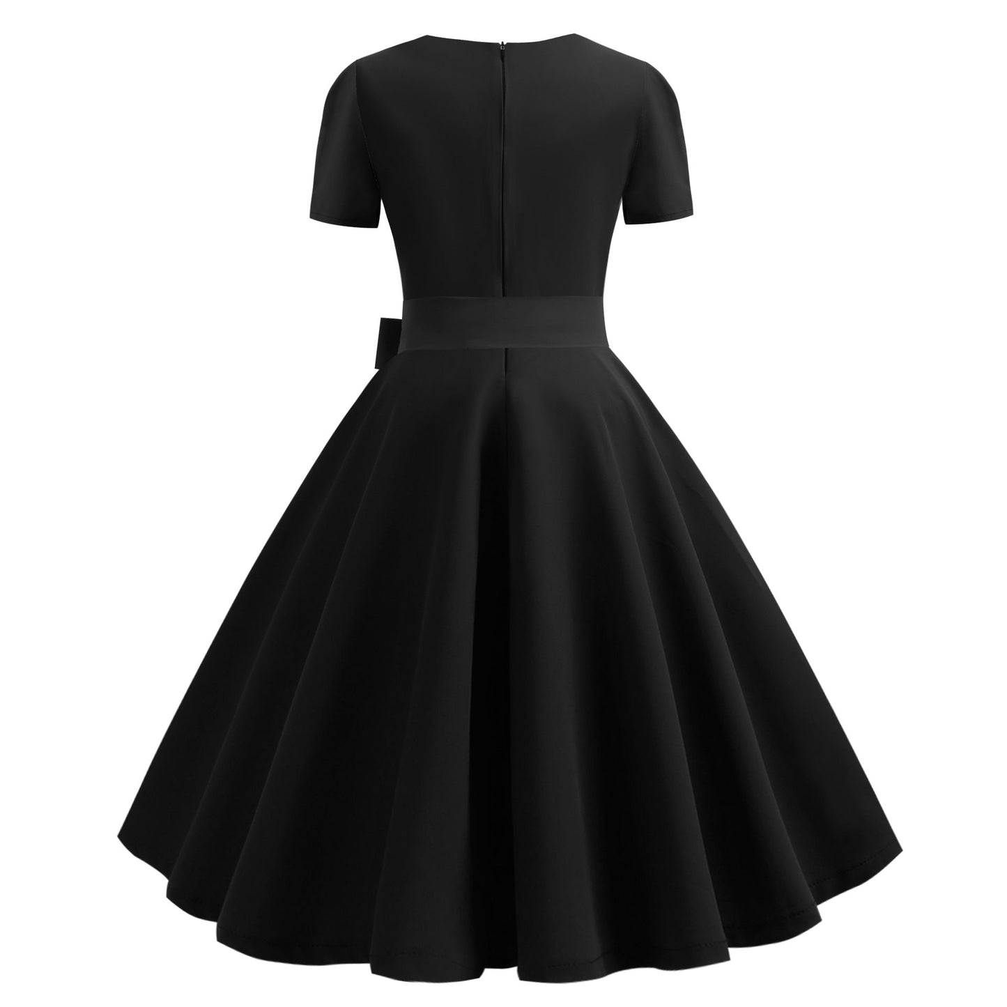 Damen Swingkleid Tailliertes Oberteil Weit schwingender Rock Eveloria