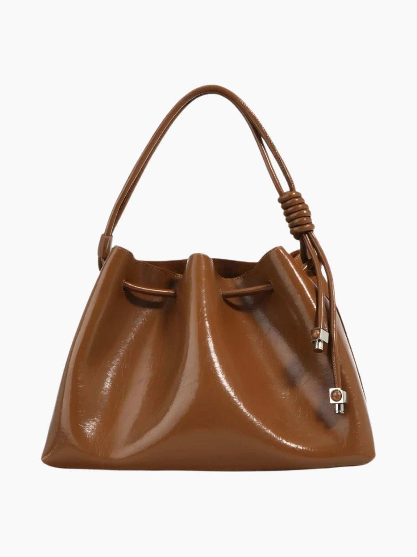 Damen Handtasche Glänzend Kordelzug - Norvielle
