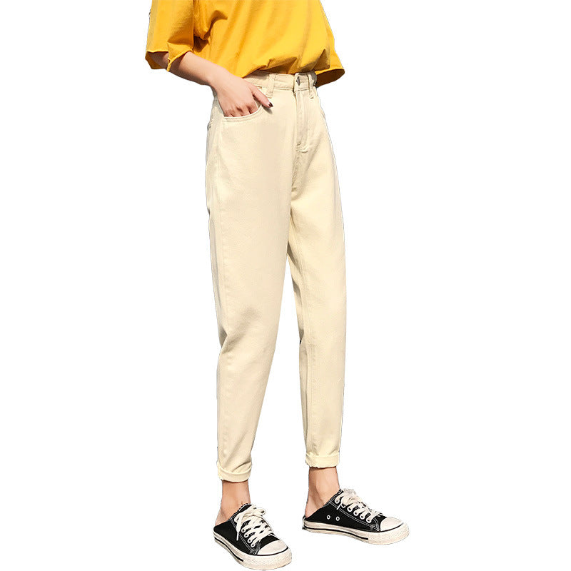 Damen Hochtaillierte Chinohose Eveloria
