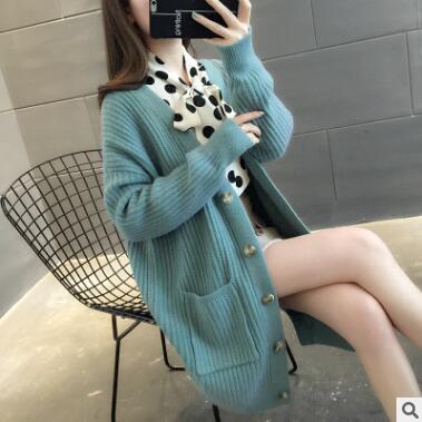 Damen Strickjacke mit Taschen und Knöpfen Eveloria