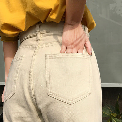 Damen Hochtaillierte Chinohose Eveloria
