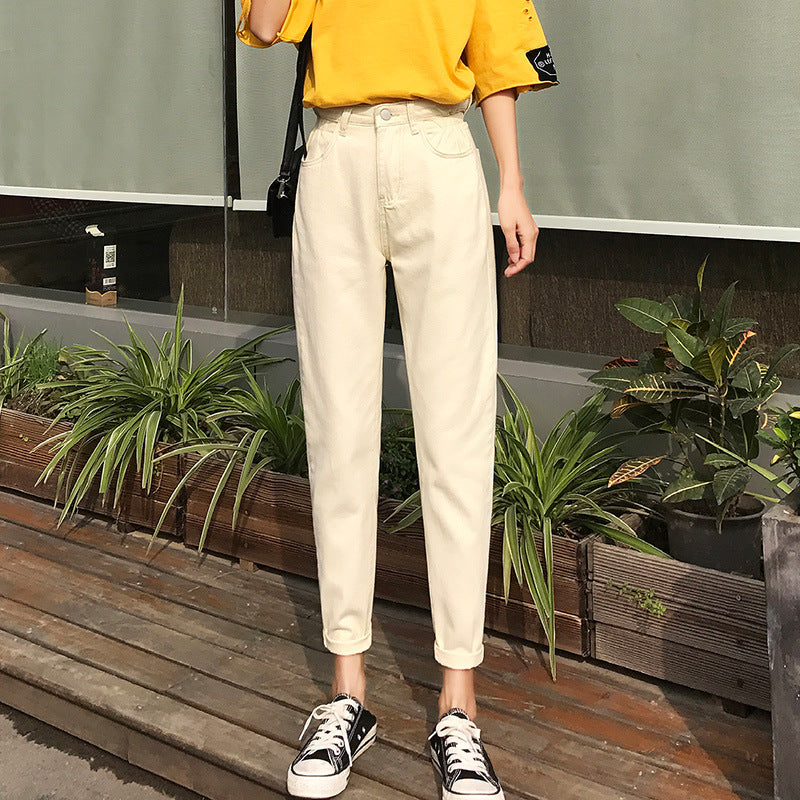 Damen Hochtaillierte Chinohose Eveloria