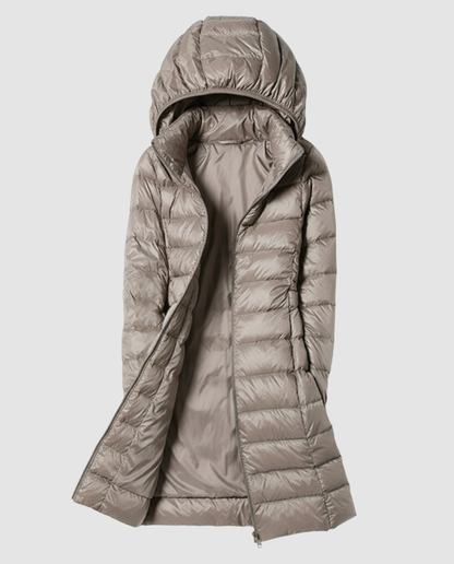 Damen Parka Jacke Warm Pelzkragen
