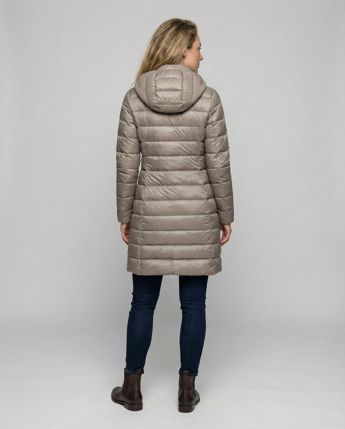 Damen Parka Jacke Warm Pelzkragen