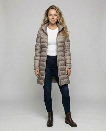 Damen Parka Jacke Warm Pelzkragen