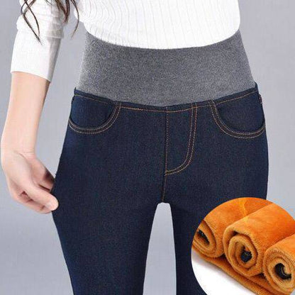 Damen Skinny Jeans Hochkomfortbund Eveloria