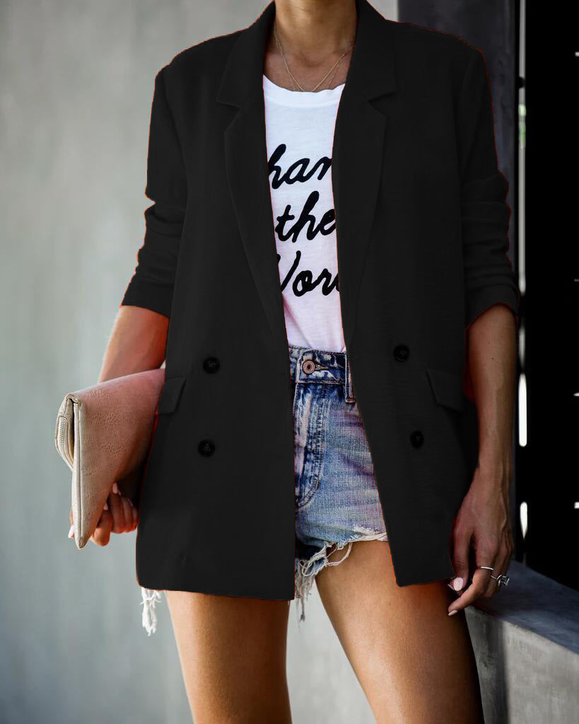 Damen Blazer Elegant Schnitt Modisch Eveloria