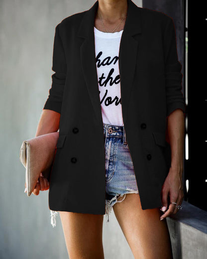 Damen Blazer Elegant Schnitt Modisch Eveloria