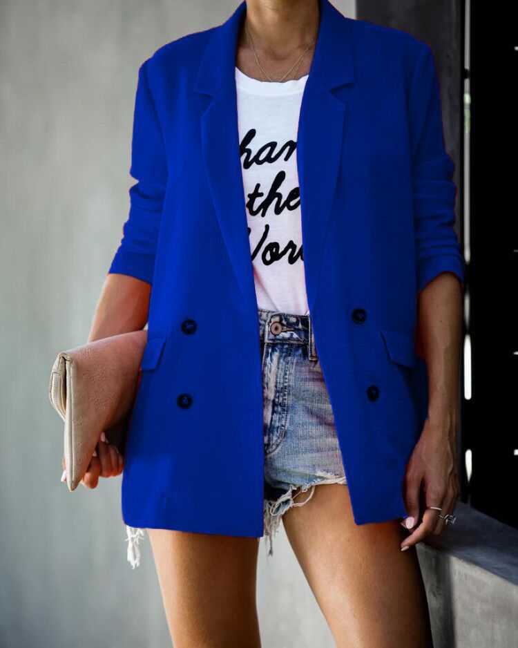 Damen Blazer Elegant Schnitt Modisch Eveloria