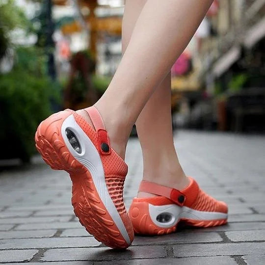 Eveloria Damen Orthopädische Laufschuhe Luftpolster Deutsches Leder
